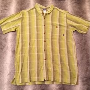 Patagonia A/C short sleeve plaid button up shirt